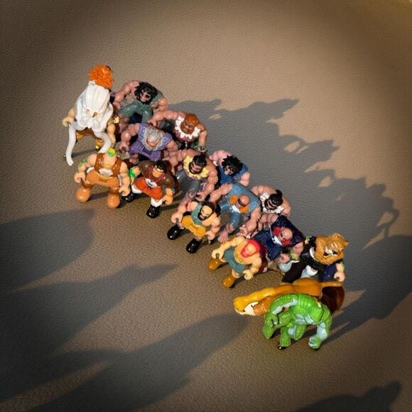 FP Imaginext T-Rex Playset Sabertooth Caveman Dinosaurs Island Figures 2.5” A6 - Picture 1 of 15